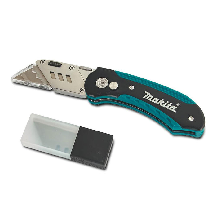 Makita Folding Utility Knife with 10 Spare Blades
