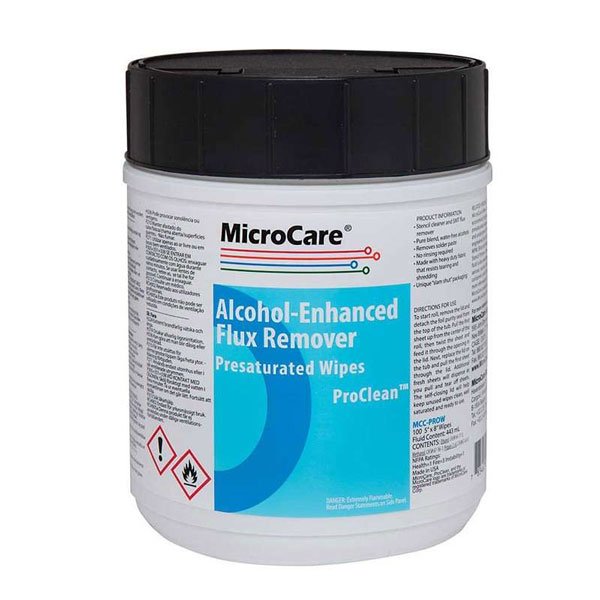 MicroCare Alcohol-Enhanced Presaturated Wipes, Tub 100