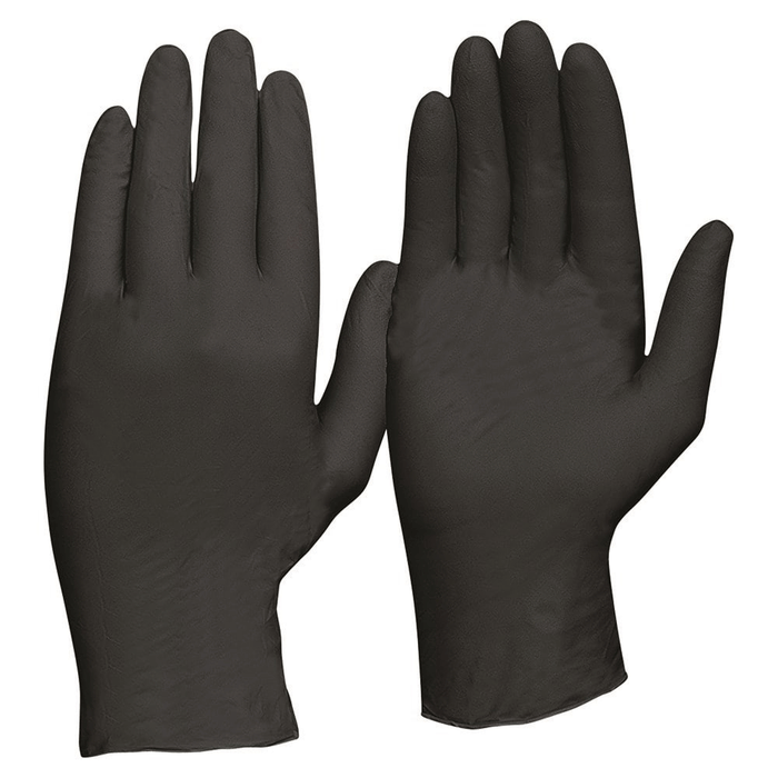 Pro Choice Safety Disposable Black Nitrile Powder Free Gloves Medium Box 100