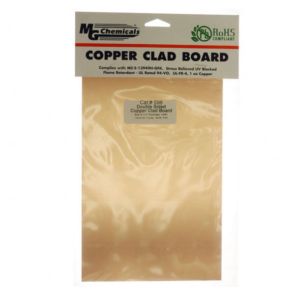 MG Chemicals Double Sided Copper Clad Board (150 x 230 x 0.4mm)