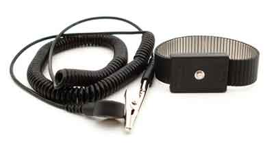 Metal Wrist Strap and 6ft Cord 4mm Snap