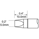 Metcal Tip Chisel Extra Large 5mm (0.197 In)