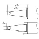 Metcal Tip Conical Wave Hoof 2mm (0.079 In)