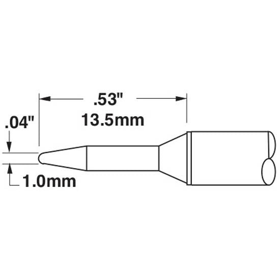 Metcal Cartridge Conical 1mm (0.04