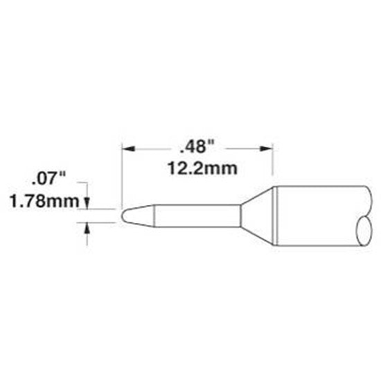 Metcal Cartridge, Conical, 1.78mm (0.07