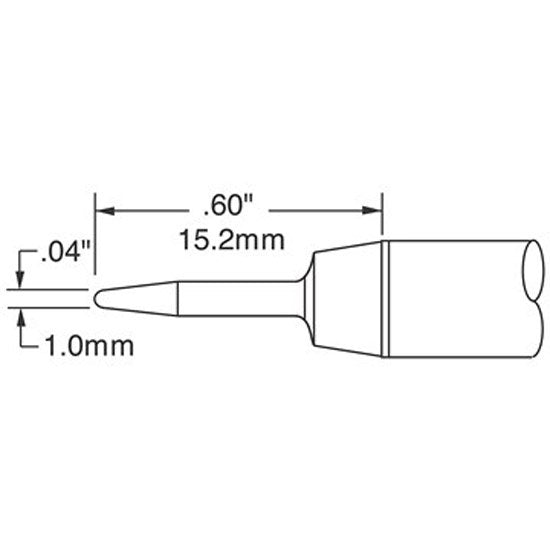 Metcal Cartridge Conical Bent 0.76mm (0.03 In)