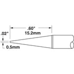 Metcal Cartridge Conical 0.5MM X 15MM Lg