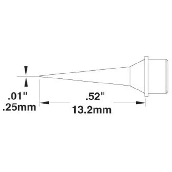 Metcal Cartridge Conical 0.25MM X 13.5MM Lg