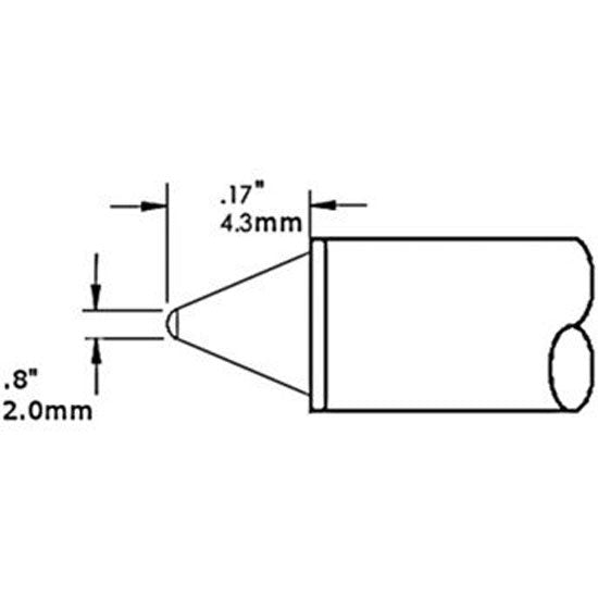 Metcal Cartridge Conical 2MM