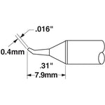 Metcal Cartridge Conical Reach 0.6MM X 8MM Lg 35Deg
