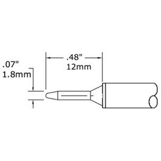 Metcal Cartridge Conical 1.78MM