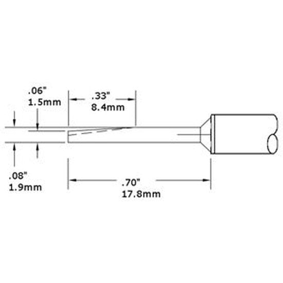 Metcal Cartridge Conical 2MM