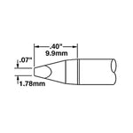 Metcal Cartridge Chisel 1.78mm (0.07 In) 30 DEG