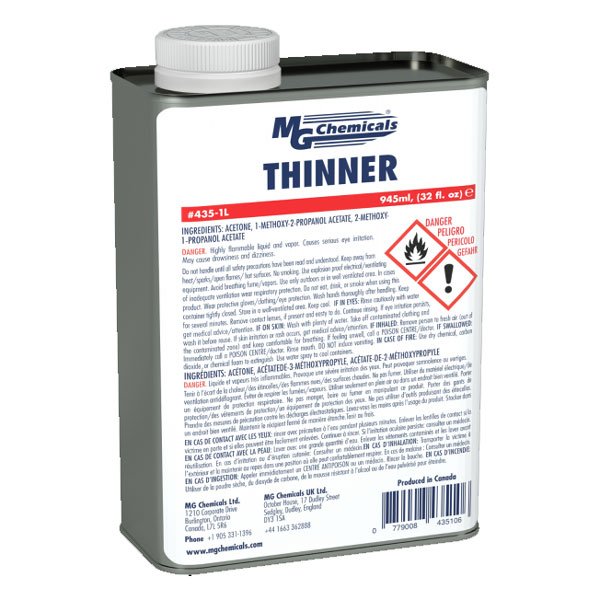 MG Chemicals Super Fast Drying Thinners, 945ml