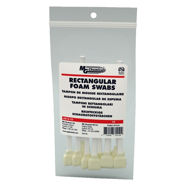 MG Chemicals 814 Rectangular Foam Swabs