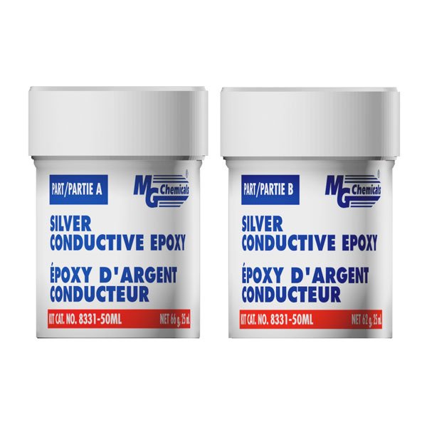 MG Chemicals Silver Conductive Epoxy, High Conductivity, 50ml