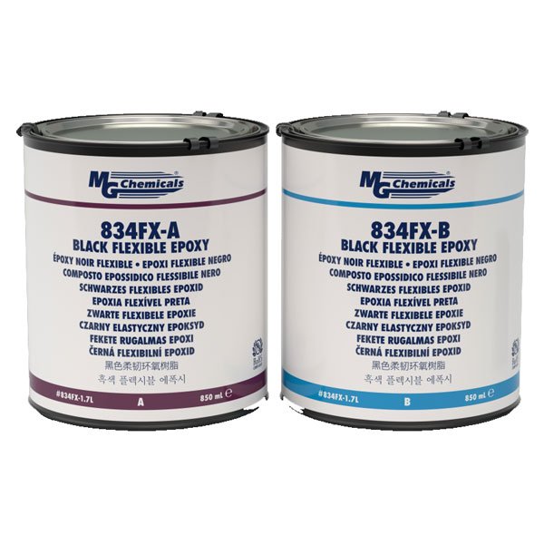 MG Chemicals Black Flexible Epoxy, Flame Retardant, 1.7L