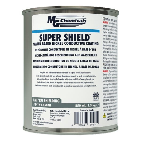MG Chemicals Super Shield™ Water Based Nickel Conductive Coating, 850ml