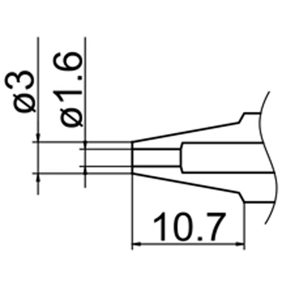 Hakko Desolder Nozzle 1.6mm For FM2024