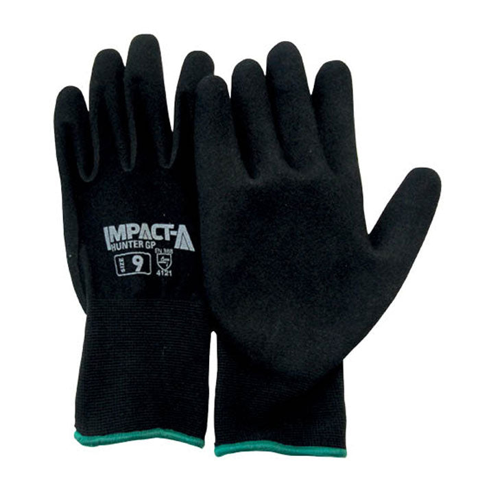 Impact-A Hunter GP Black Foam Nitrile Palm Dipped Glove, 1 Pair
