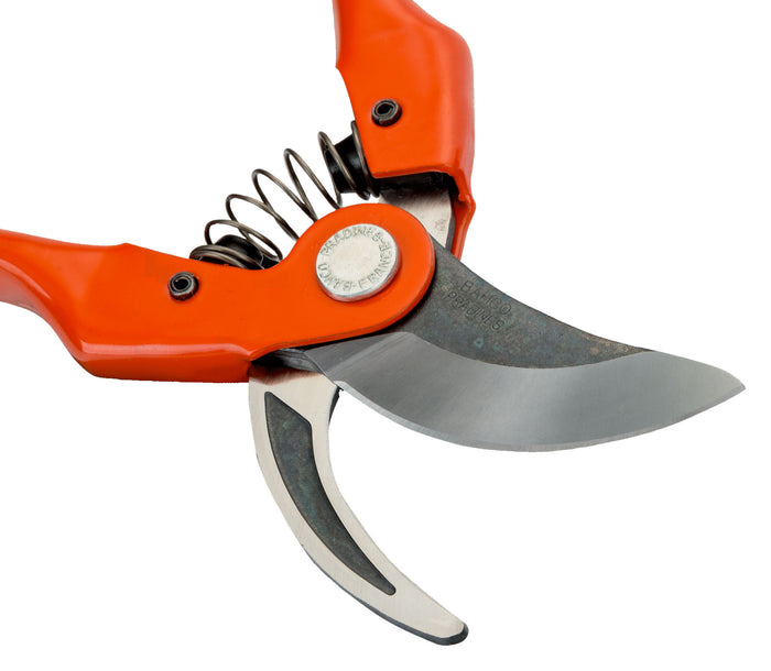 Bahco Bypass Secateurs with Pressed Steel Handle & Straight Cutting Head