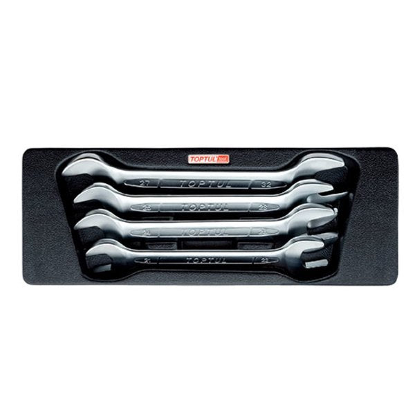 Toptul 4pc Double Open End Spanner Set