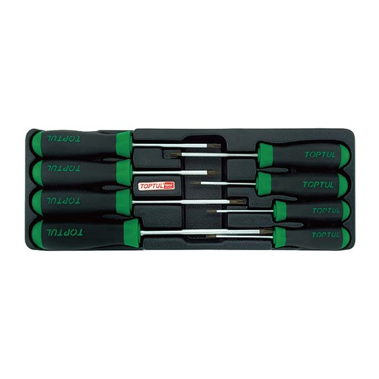 Toptul 8pc Screwdriver Set - Slotted & Phillips