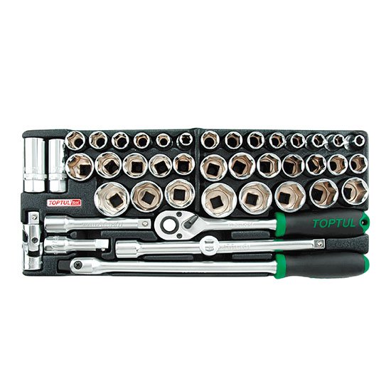 Toptul 43pc 1/2in Dr. 6pt Socket Set For Sale Online – Mektronics