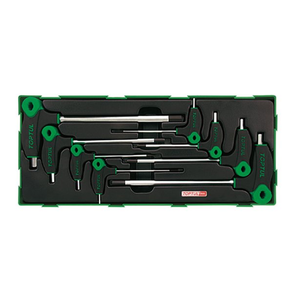 Toptul 8pc Two Way Hex Key L-Key Wrench Set - Metric (Modular Insert Tray System)