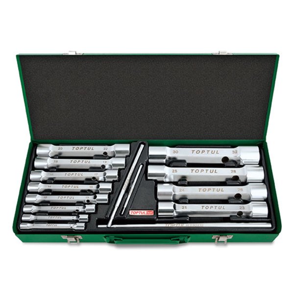 Toptul 15pc Double End Socket Wrench Set - Metric