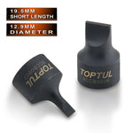 Toptul Stubby Slotted Bit Socket Black Phosphate 1/4in Dr. 0.5 x 3mm