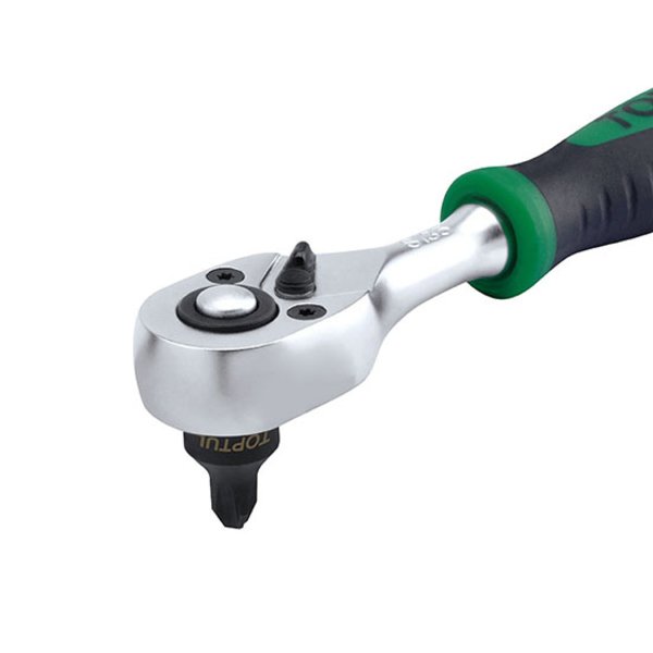 Toptul Stubby Star (Torx) Bit Socket Black Phosphate 1/4in Dr. x T15