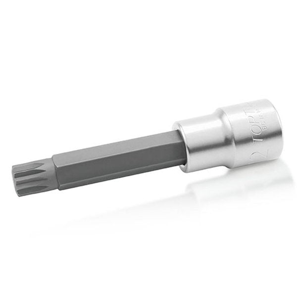 Toptul Spline Bit Socket Extra Long 1/2in Dr. x M12 x 100mm