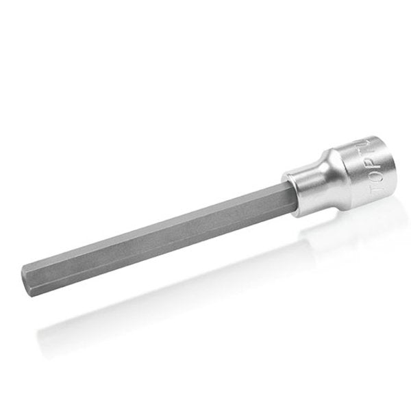 Toptul Extra Long Hex Bit Socket 1/2in Dr. x 10mm x 140mm