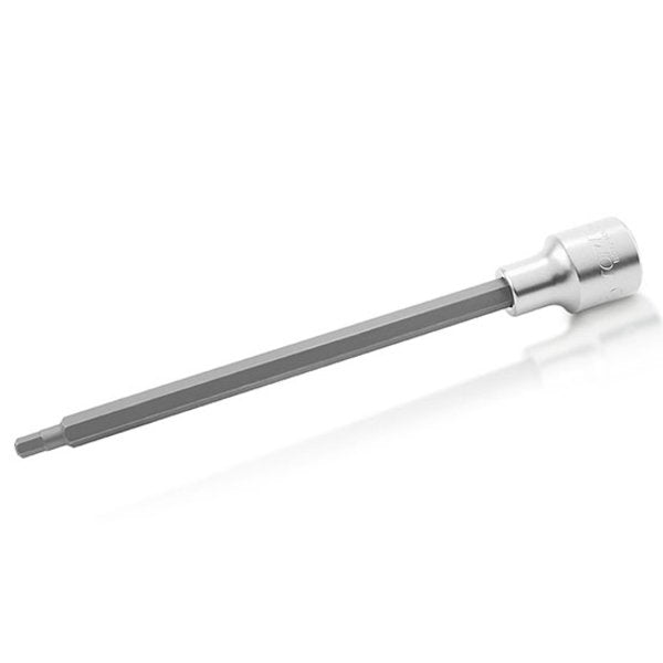 Toptul Hex Bit Socket Satin Chrome 1/2in Dr. x 5mm x 180mm