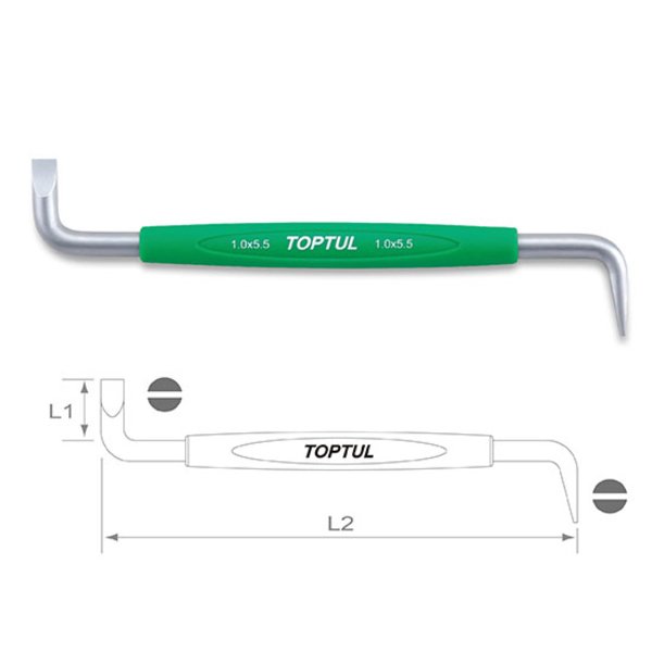 Toptul Offset Screwdriver 1.0 x 5.5mm