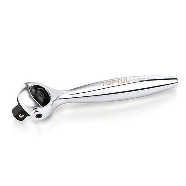 Toptul 1/4in Dr. 90T Mini Swivel-Head Ratchet Handle