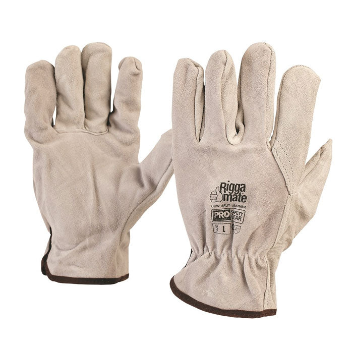 Pro Choice Safety Cowsplit Leather Riggers Gloves Large