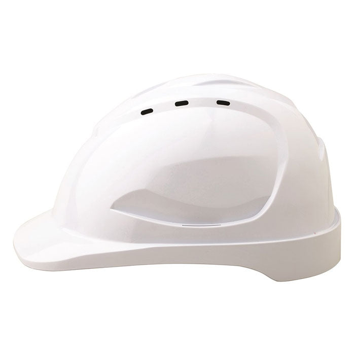 Pro Choice Safety V9 Hard Hat Vented Pushlock Harness - White