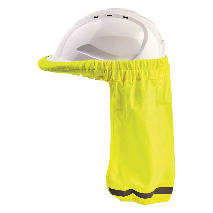 Pro Choice Safety Hard Hat Neck Sun Shade Fluro Yellow