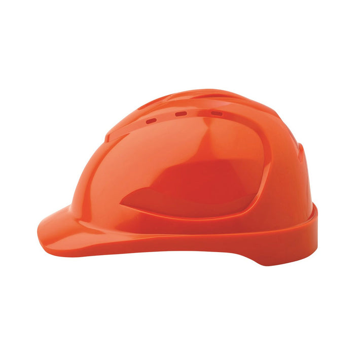 Pro Choice Safety V9 Hard Hat Vented Pushlock Harness - Orange
