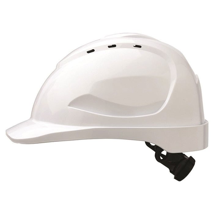 Pro Choice Safety V9 Hard Hat Vented Ratchet Harness - White