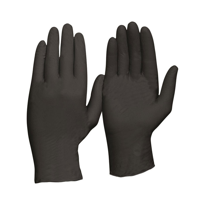 Pro Choice Safety Disposable Nitrile Powder Free Heavy Duty Black Gloves XL
