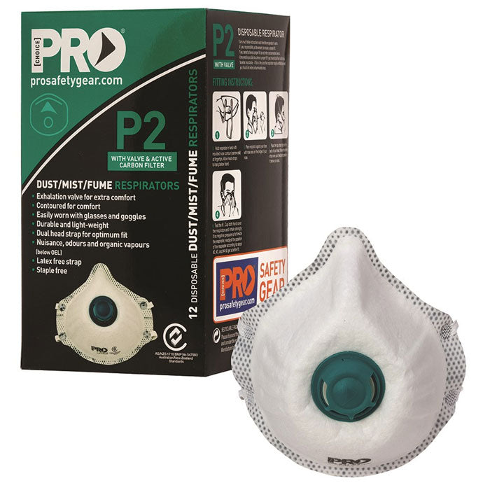 Pro Choice Safety  Dust Masks P2+Valve+Carbon