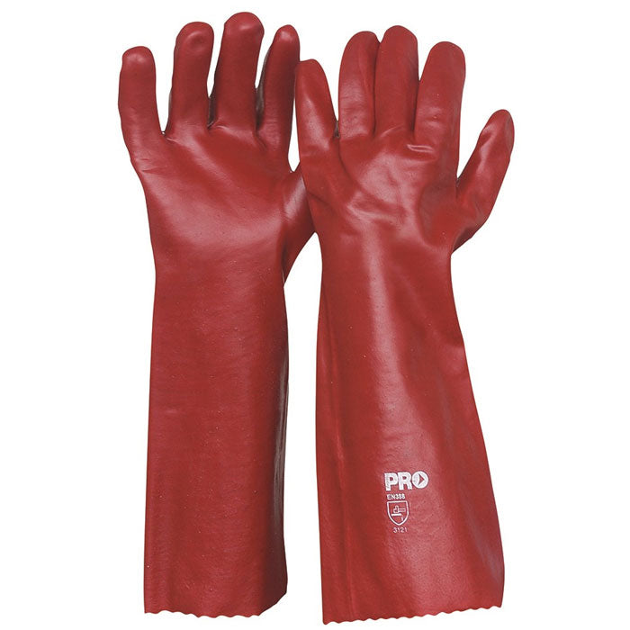 Pro Choice Safety 45cm Red PVC Gloves Large