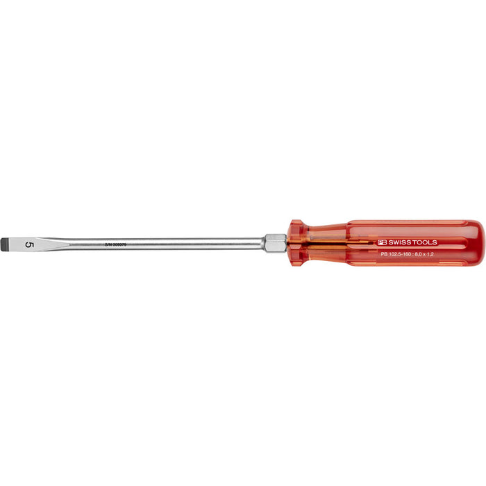 PB Swiss 102 Classic Slotted Screwdrivers with Hexagon Wrench Section