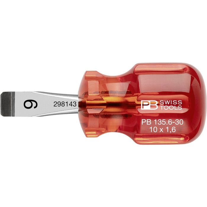 PB Swiss 135 Classic Stubby Slotted Screwdrivers