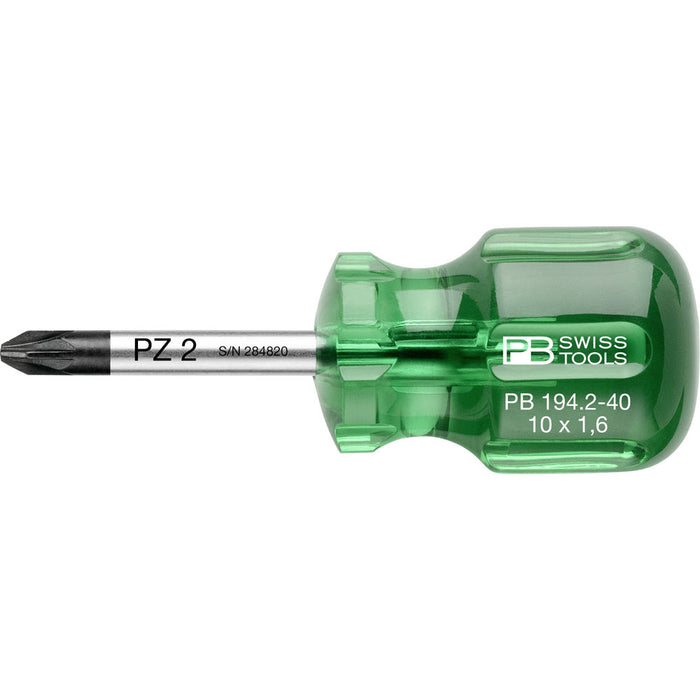 PB Swiss 194 Pozidriv Classic Stubby Screwdrivers