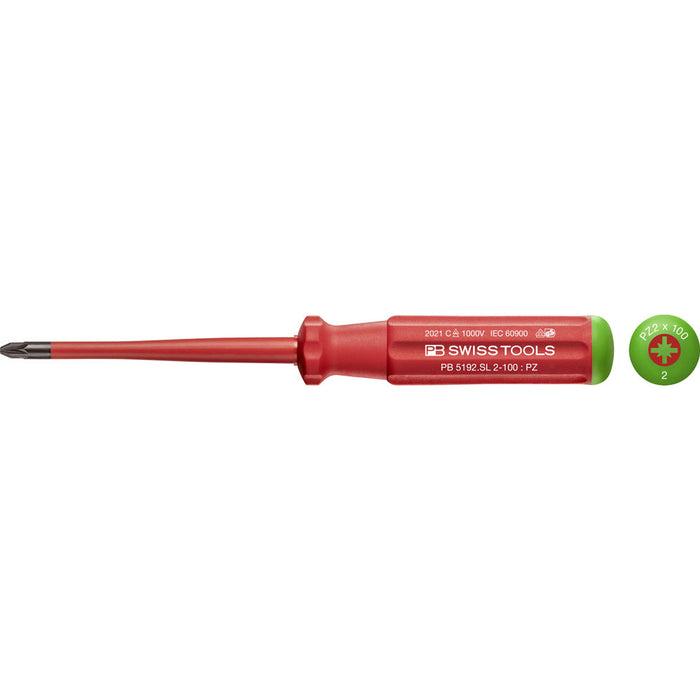 PB Swiss 5192 SL VDE Slim Pozidriv Screwdrivers