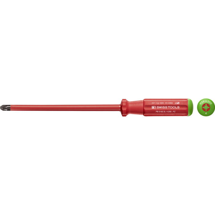PB Swiss 5192 SL VDE Slim Pozidriv Screwdrivers